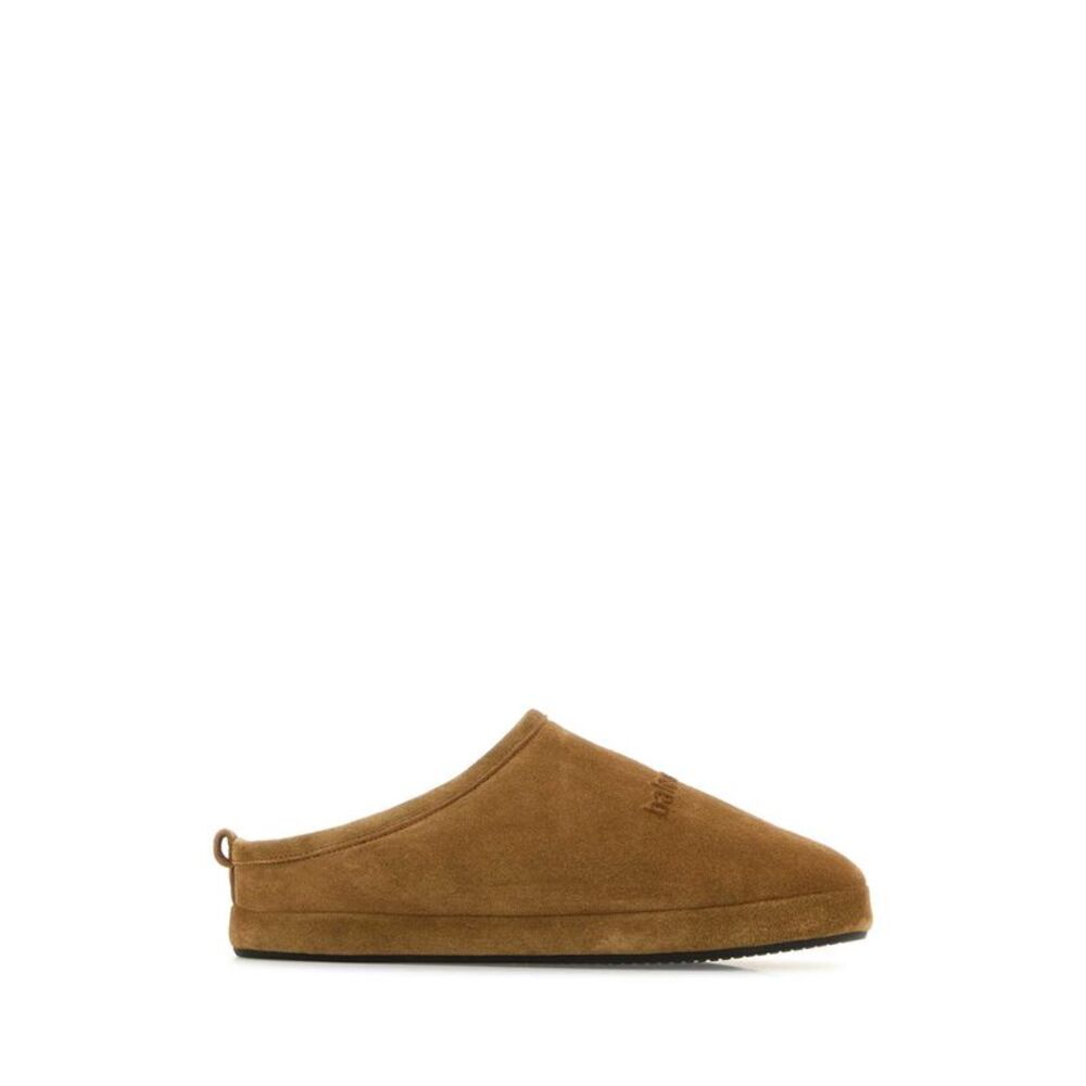 Balenciaga Men Camel Suede Alaska Ankle Slippers - Picture 1 of 2